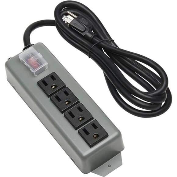Industrial Power Strip 4 Outlet 6' Cord, Locking - Picture 8 of 8